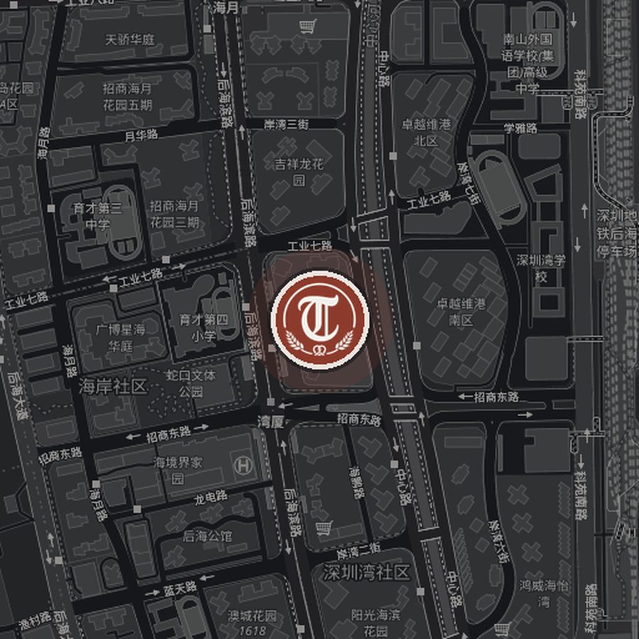 恒裕滨城店 — illustrated map showing how to reach the shop